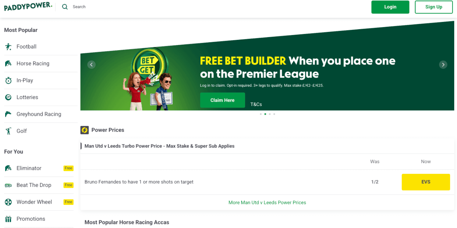 Paddy Power Betting Site not on GamStop
